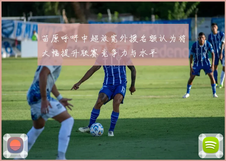 苗原呼吁中超放宽外援名额认为将大幅提升联赛竞争力与水平